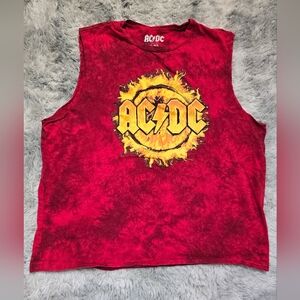 AC/DC Red Tank Top XL